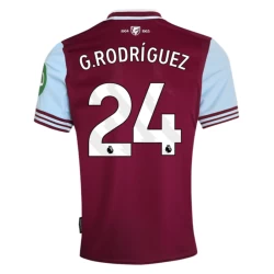 West Ham United G. Rodriguez #24 Voetbalshirt 2024-25 Thuistenue Heren