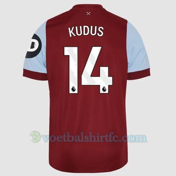 West Ham United Kudus #14 Voetbalshirt 2023-24 Thuistenue Heren