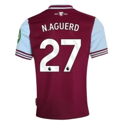 West Ham United N. Aguerd #27 Voetbalshirt 2024-25 Thuistenue Heren