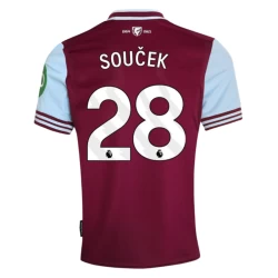 West Ham United Soucek #28 Voetbalshirt 2024-25 Thuistenue Heren