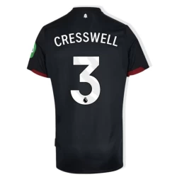 West Ham United Voetbalshirt 2024-25 Cresswell #3 Uittenue Heren