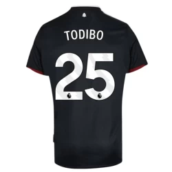 West Ham United Voetbalshirt 2024-25 Todibo #25 Uittenue Heren