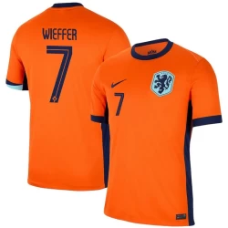 Wieffer #7 Nederlands Voetbalshirt EK 2024 Thuistenue Heren