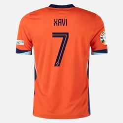 Xavi #7 Nederlands Voetbalshirt EK 2024 Thuistenue Heren