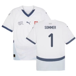 Yann Sommer #1 Zwitserland Voetbalshirt EK 2024 Uittenue Heren