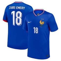 Zaire-emery #18 Frankrijk Voetbalshirt EK 2024 Thuistenue Heren