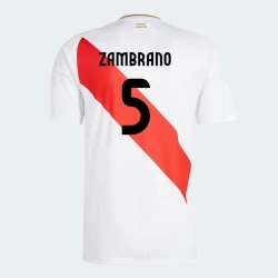 Zambrano #5 Peru Voetbalshirt Copa America 2024 Thuistenue Heren