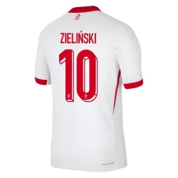 Zielinski #10 Polen Voetbalshirt EK 2024 Thuistenue Heren
