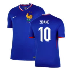 Zinédine Zidane #10 Frankrijk Voetbalshirt EK 2024 Thuistenue Heren