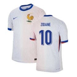 Zinédine Zidane #10 Frankrijk Voetbalshirt EK 2024 Uittenue Heren